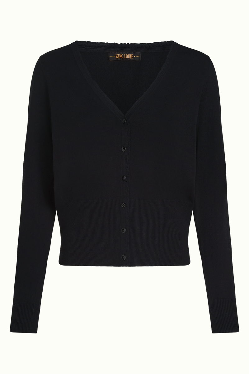 Cardigan V Cocoon Zwart