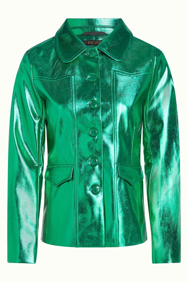 Rebel Jacket Dainty Shine Ultra Groen