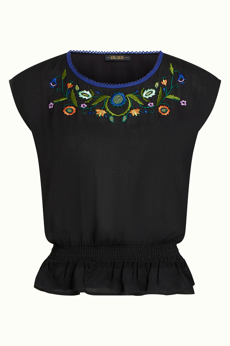 Selly Smock Top the Lane Zwart