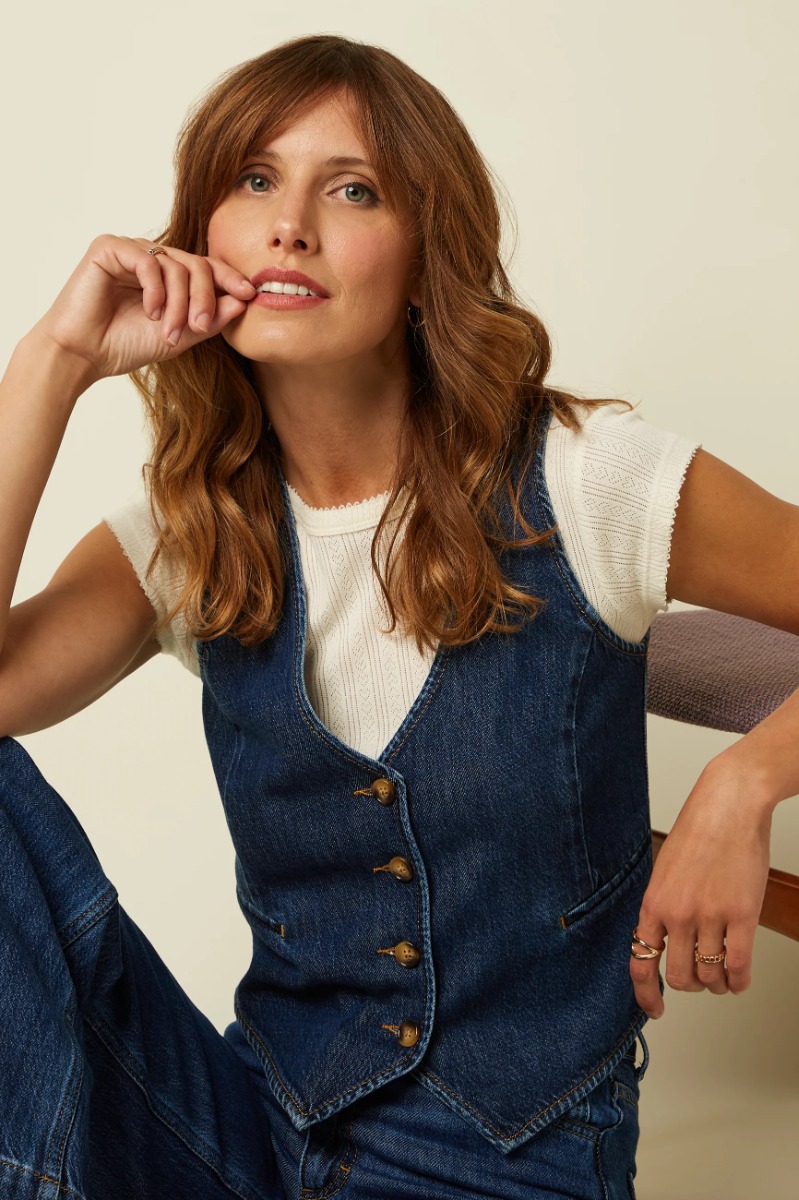 Gilet Playa Denim Blauw