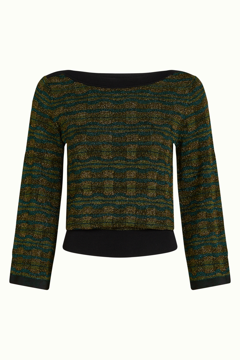 Audrey Trumpet Sleeve Apollo Zwart