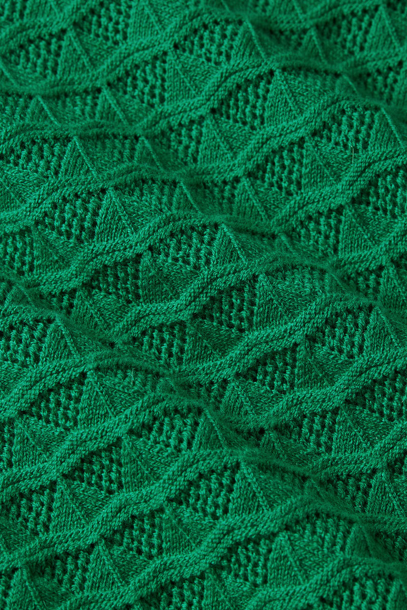 Polo Top Avel Knit Meadow Groen