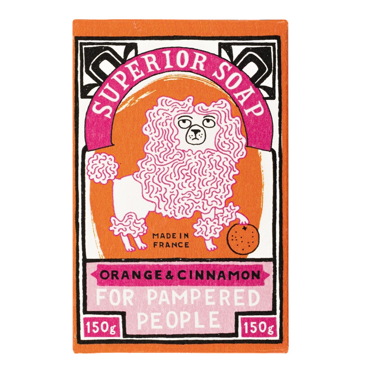 Handzeep Bar Poodle Orange Cinnamon