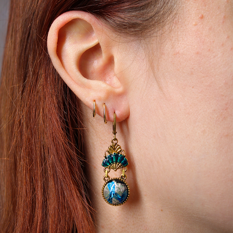 Alice Aqua Vintage Glass