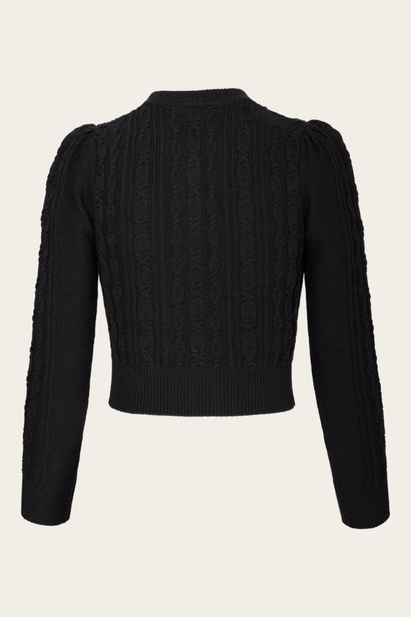  The Ice Skater Cardigan Zwart
