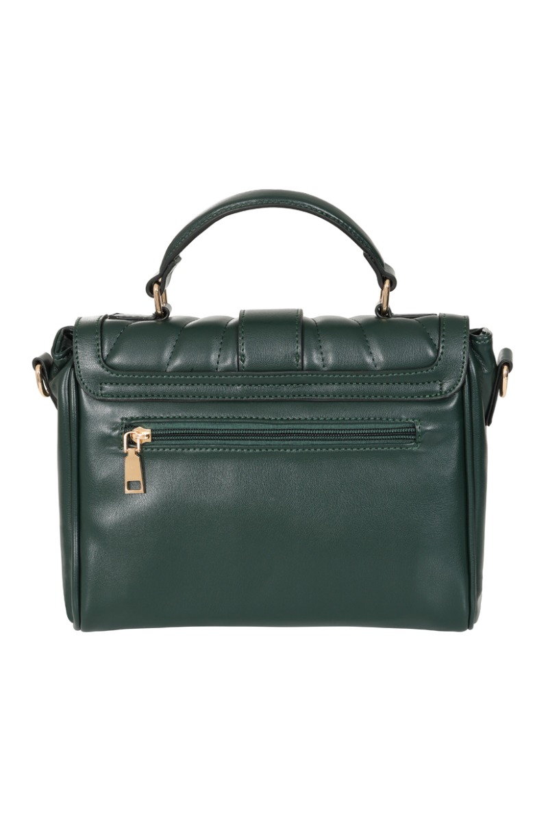 Charmer Quilted Handtas Groen