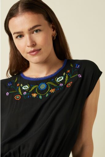 Selly Smock Top the Lane Zwart