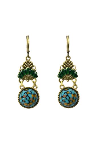 Alice Earrings Blauw Glass