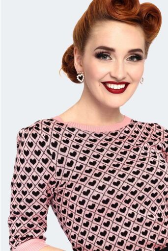 Heart Pattern Truitje Roze