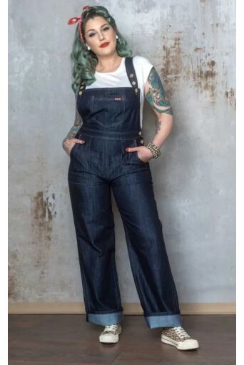 Latz Salopette Denim Diepblauw
