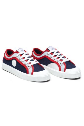 Sneakers Canvas Blauw Rood