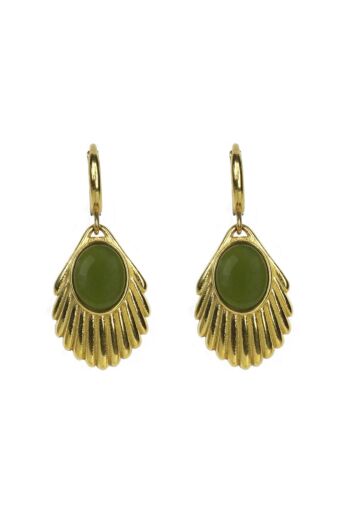 Venus Moss Earrings goud