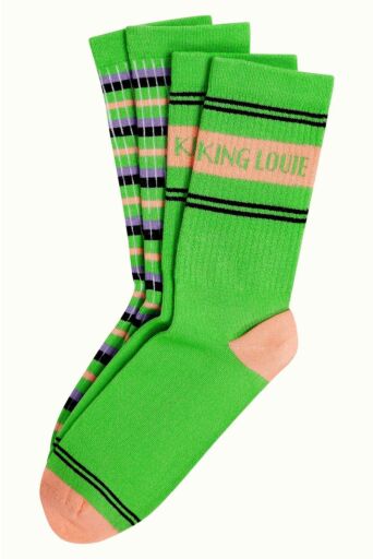 Socks 2-pack Logo Groen