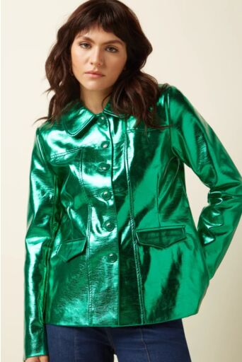 Rebel Jacket dainty Shine Ultra Groen