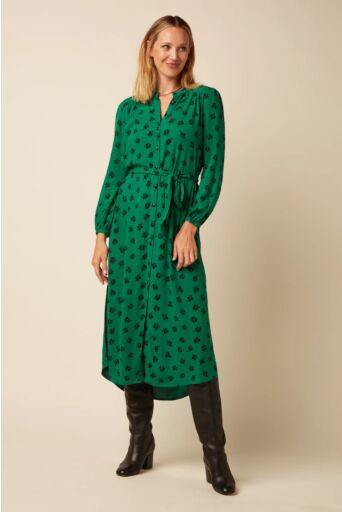 Stella Midi Kleedje Farlane Meadow Groen