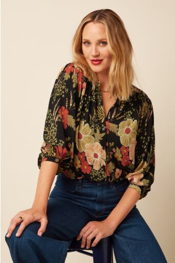 Olga Blouse Mabel Zwart