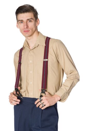 Nicholas Bretels Burgundy