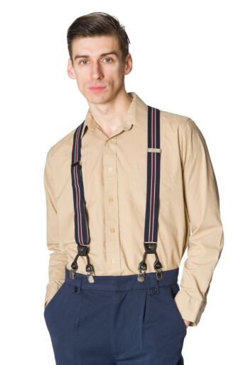 Nicholas Braces Blauw