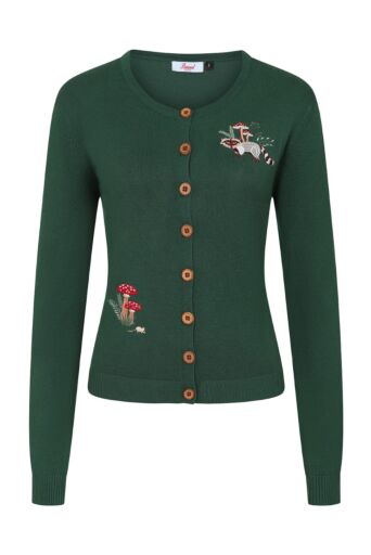 Woodland Mushroom Cardigan Groen