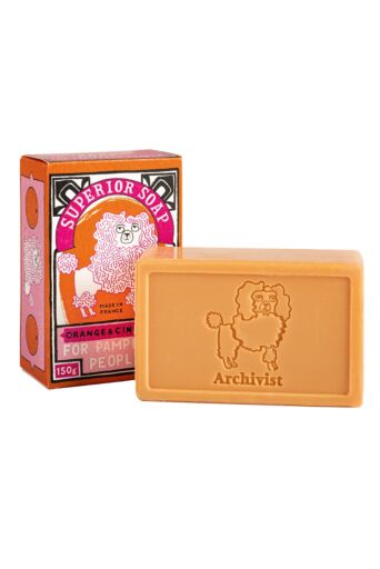 Handzeep Bar Poodle Orange Cinnamon