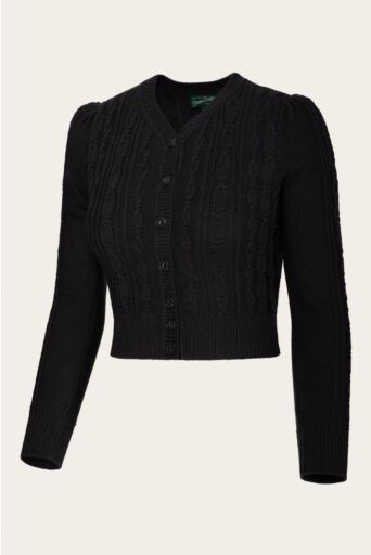  The Ice Skater Cardigan Zwart