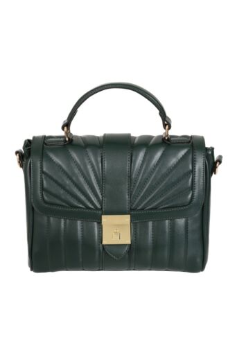 Charmer Quilted Handtas Groen