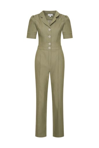 Classic Jumpsuit Delfino Denim Sage Groen