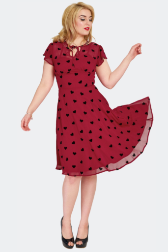 Velvet Hearts Kleedje Rood