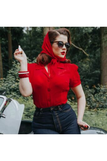 Grace Blouse Lipstick Rood