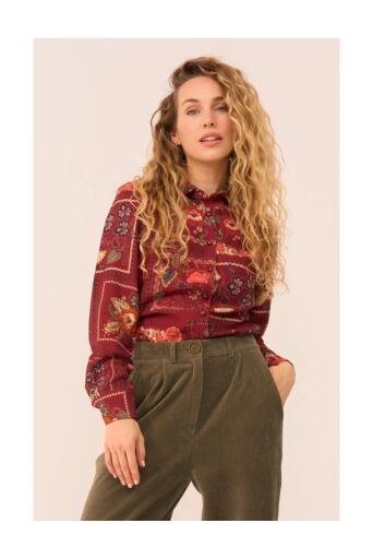 Classic Blouse La Riga Bordeaux