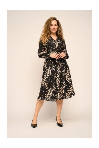 Magnolia Kleedje Noirette Crepe Zwart