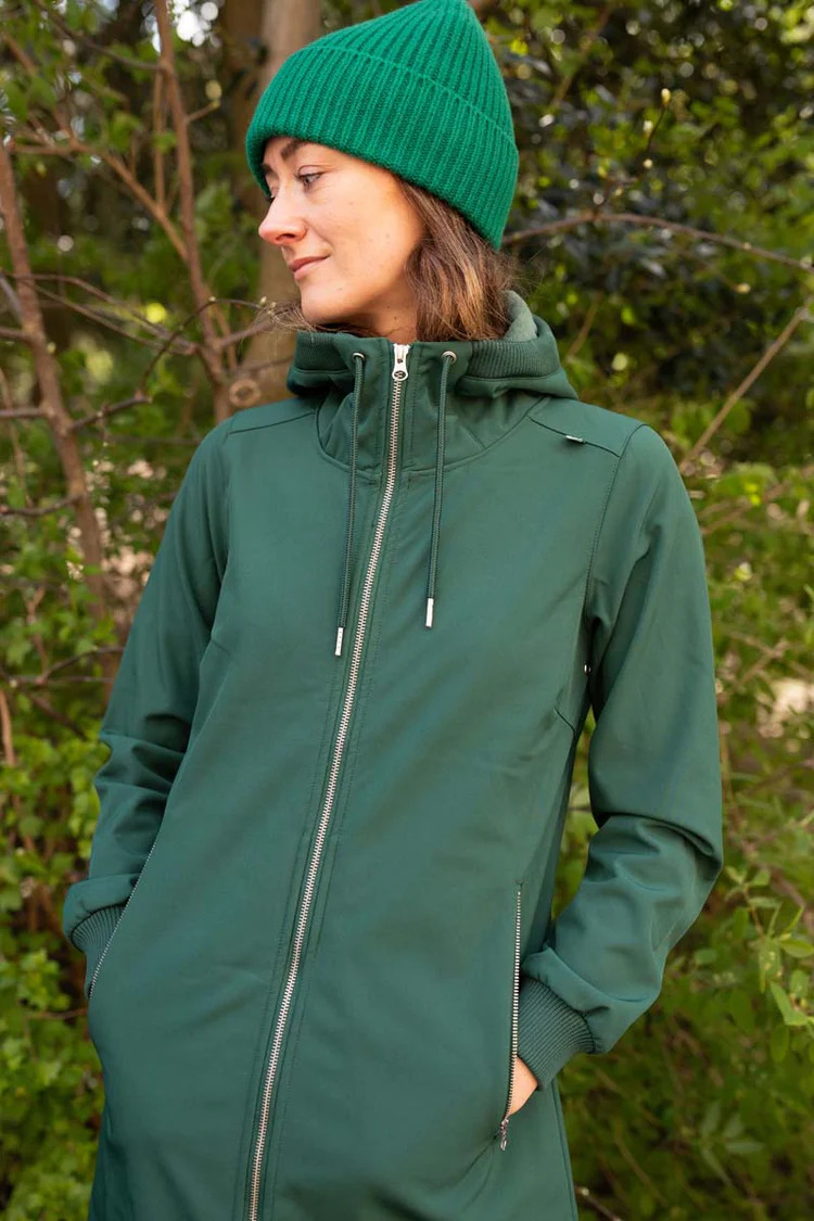 Jane Softshell Jas Dark Khaki