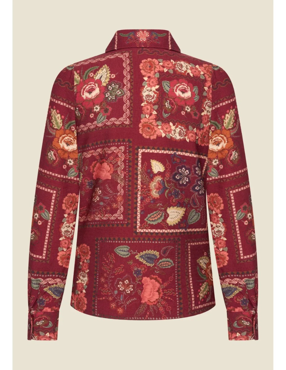 Classic Blouse La Riga Bordeaux